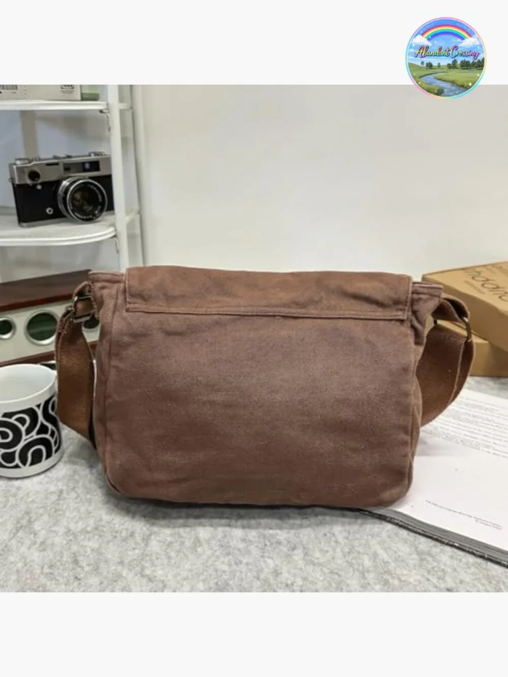 Vintage Canvas Messenger Bag Crossbody Shoulder Satchel